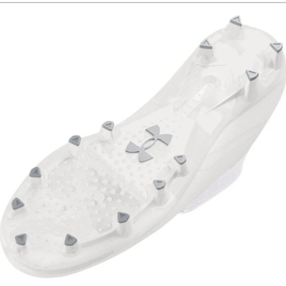 UNDER ARMOUR HIGHLIGHT 2 MC KNIT WHITE FOOTBALL CLEATS MEN\'S SIZE 9.5 NEW main image 9